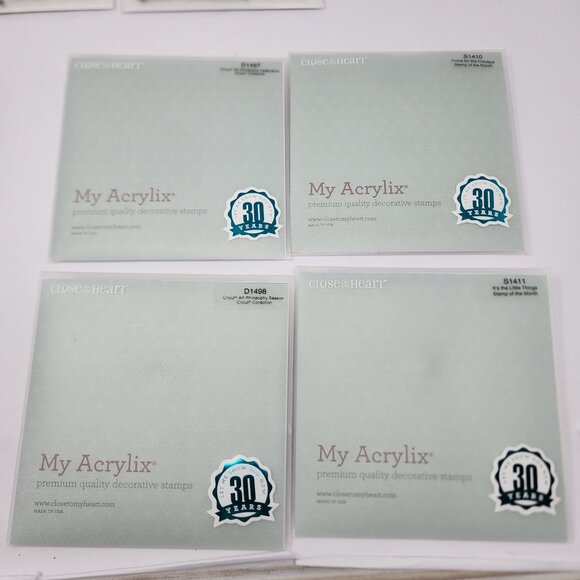 Lot Of 14 Close To My Heart My Acrylix Stamp Sets New - Picture 7 of 9